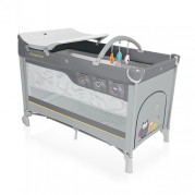 Cestovná postieľka Baby Design DREAM NEW, grey